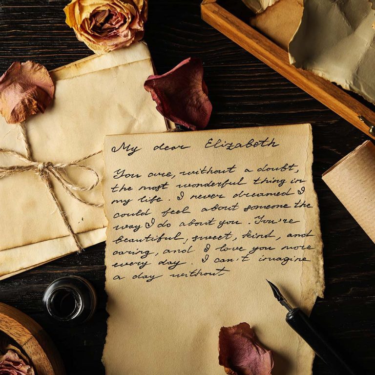 Gift ideas for valentine's day handwritten love letter