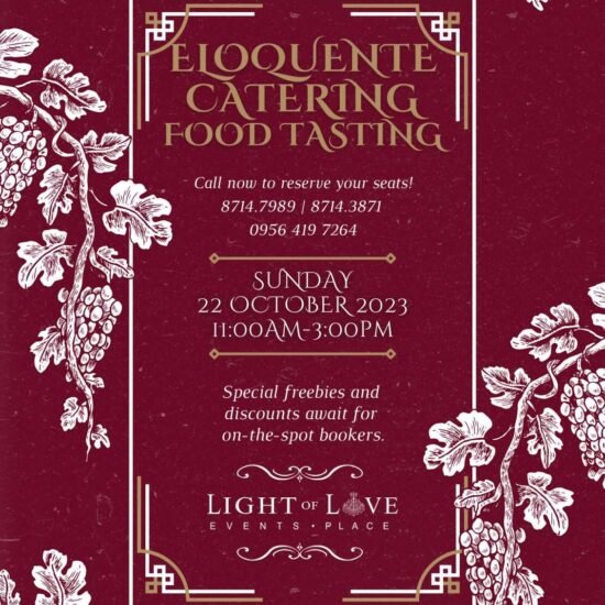 Grand Food Tasting of Eloquente Catering on October 22, 2023