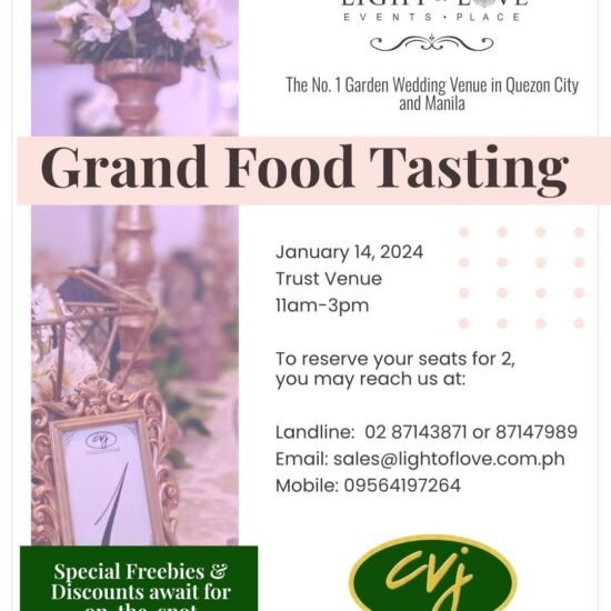 Grand Food Tasting of CVJ Catering on January 14, 2024