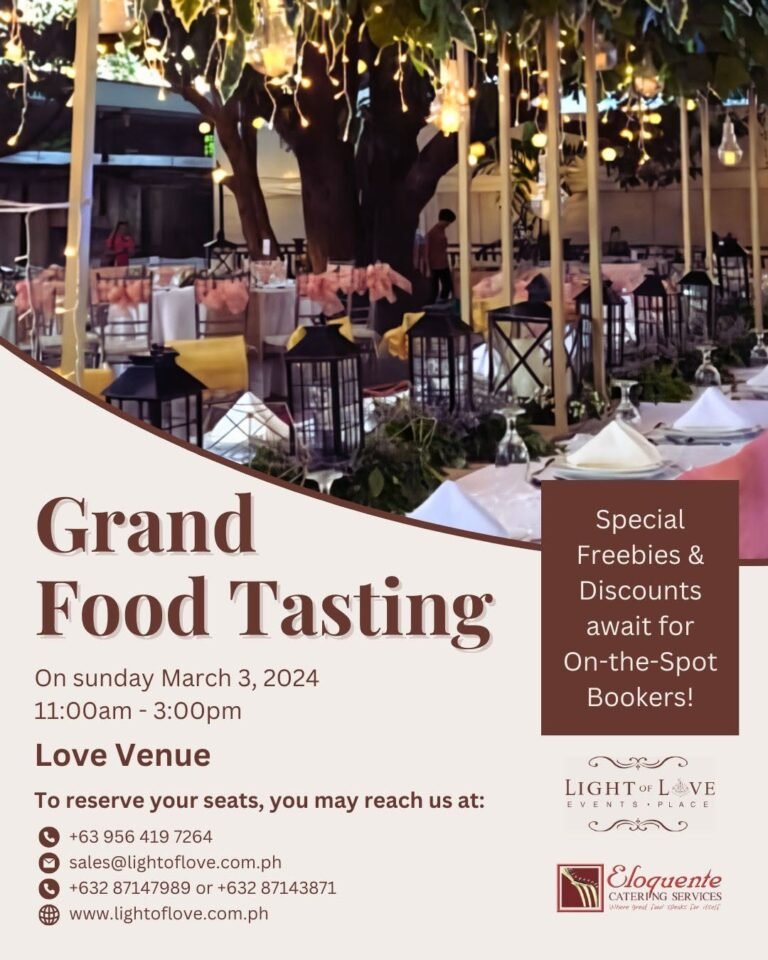 Grand Food Tasting of Eloquente Catering on March 3, 2024