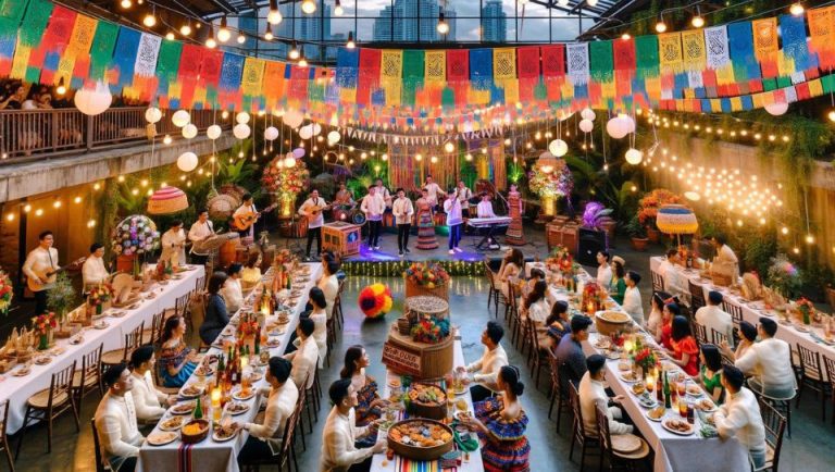 wedding reception venue themes traditional filipino fiesta