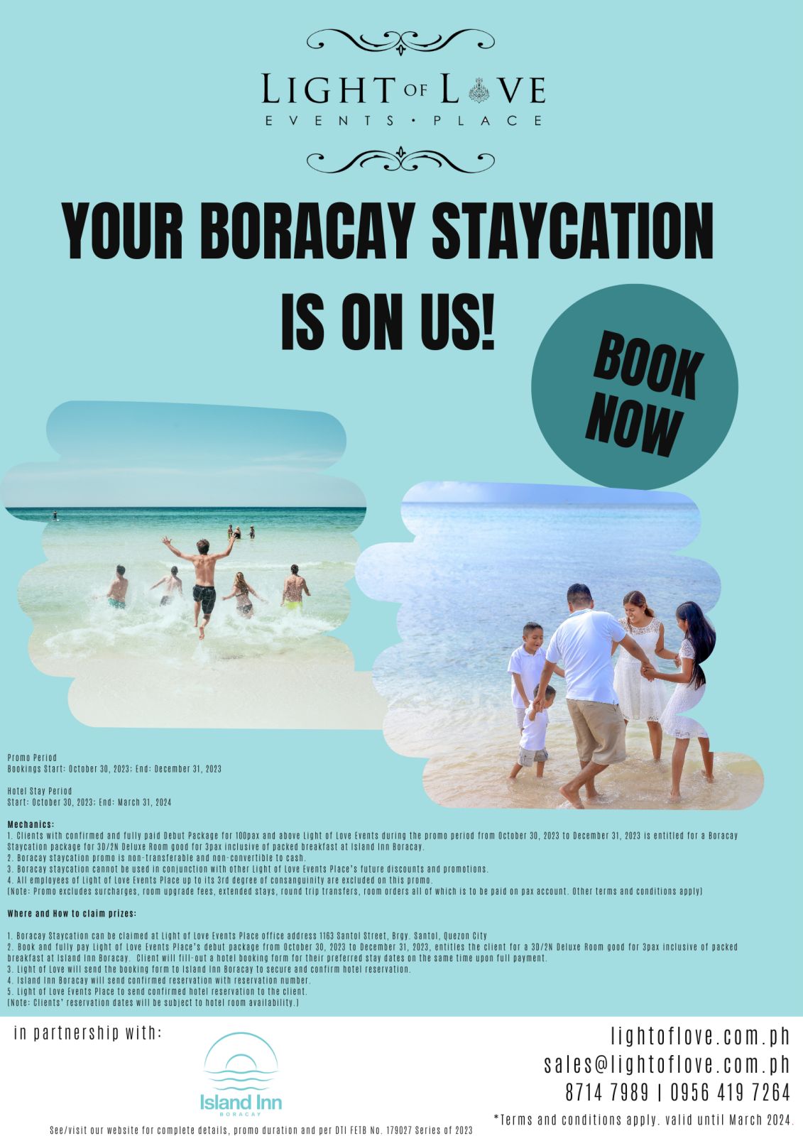 boracay staycationvlight of love event place boracay staycation