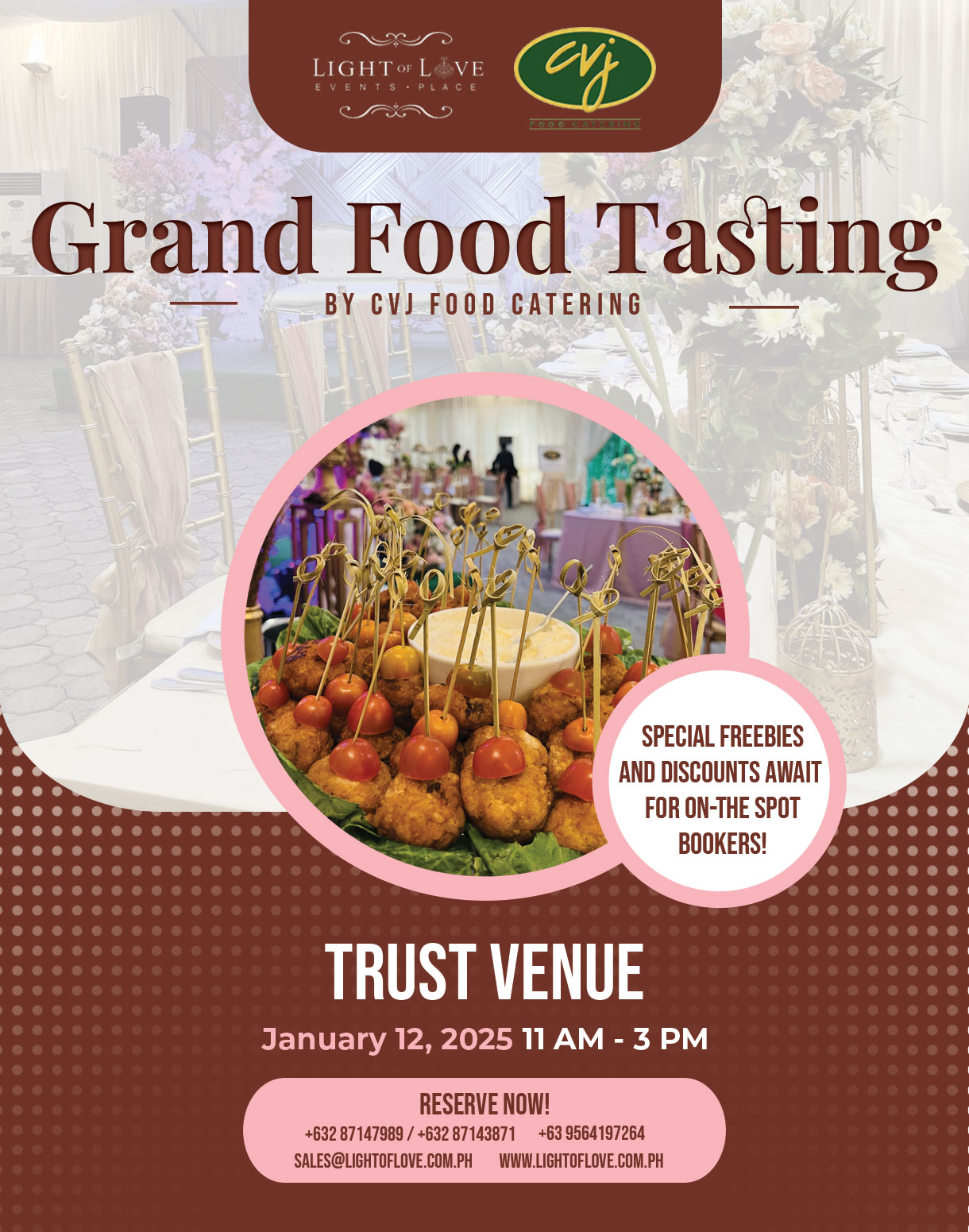 Light of Love Grand Food Tasting January 2024