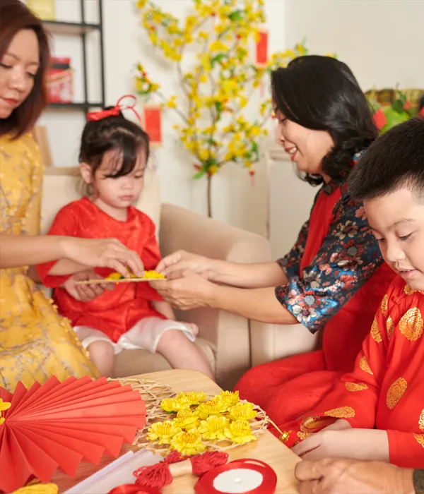 Family Celebrating Chinese New Year February 17, 2026