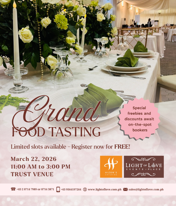 Hizon's Catering Grand Food Tasting March 22, 2026