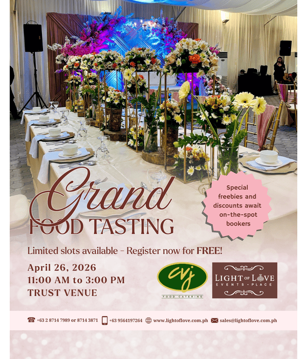 CVJ Food Catering Grand Food Tasting April 26, 2026