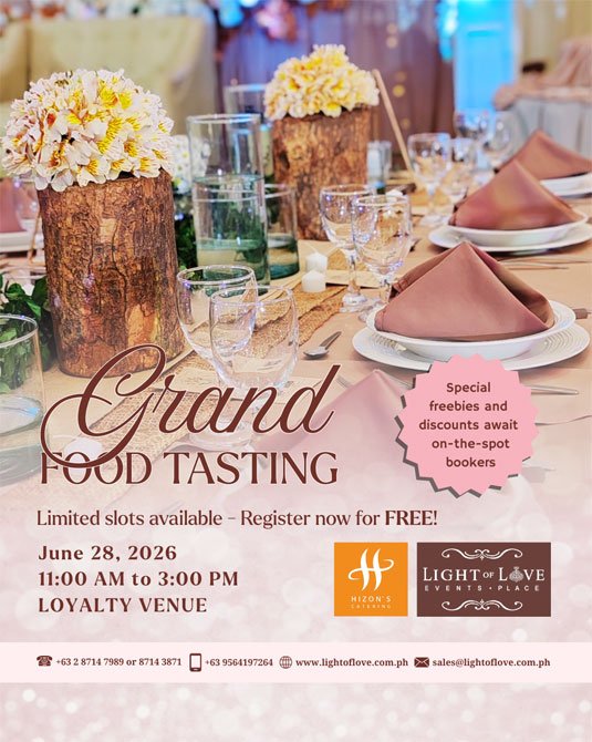 Hizon's Catering Grand Food Tasting June 28, 2026
