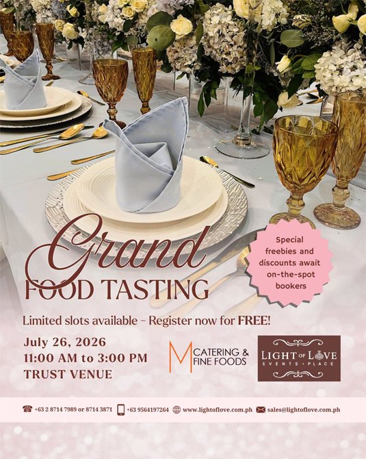 M Catering Grand Food Tasting July 26, 2026 M Catering Grand Food Tasting July 26, 2026