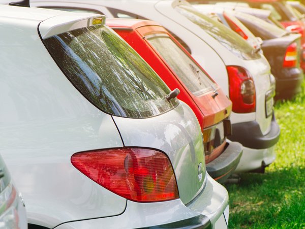 Cars parked in the parking area of an event venue in Metro Manila, providing convenient access for guests.