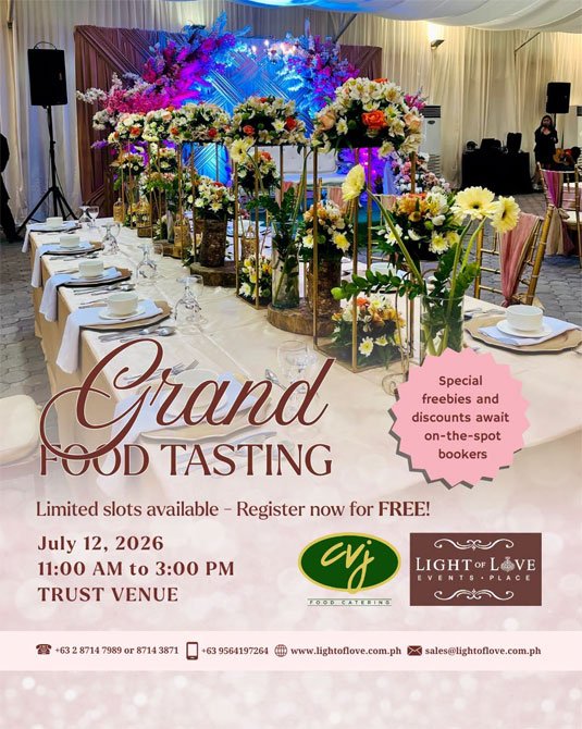 CVJ Food Catering Grand Food Tasting July 12, 2026