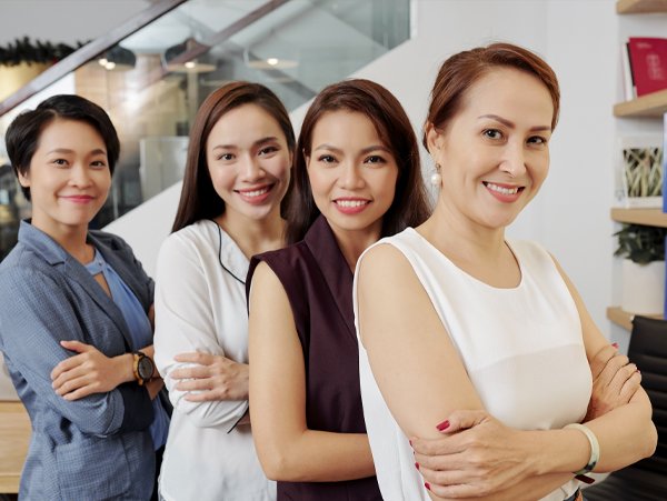 Event venue staff in Metro Manila posing for a photo.