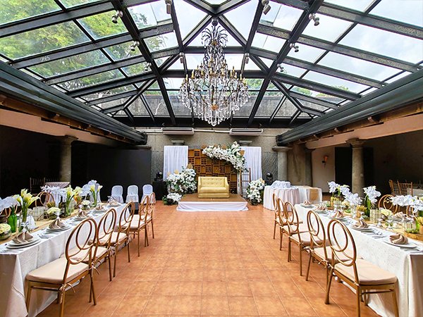 Elegant wedding reception hall in Metro Manila designed for memorable wedding celebrations.